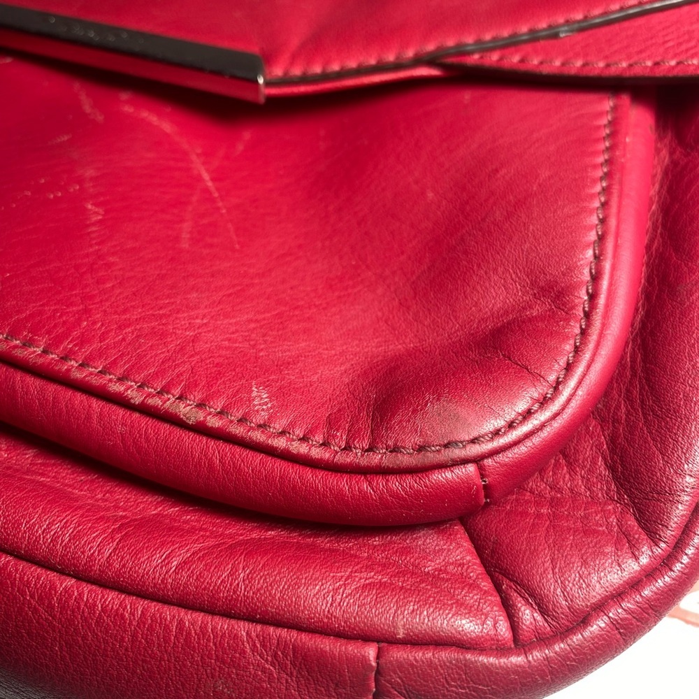 Coach Red Wine Taylor leather mini flap crossbody - Picture 12 of 12